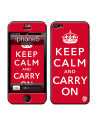 Skincover® iPhone 5 / 5S / 5SE - Keep Calm Red