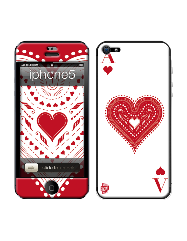 Skincover® iPhone 5 / 5S / 5SE - Ace of Heart