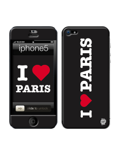 Skincover® iPhone 5 / 5S / 5SE - I Love Paris Black