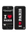 Skincover® iPhone 5 / 5S / 5SE - I Love Paris Black