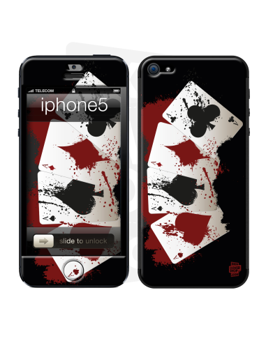 Skincover® iPhone 5 / 5S / 5SE - 4 Aces