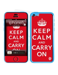 Skincover® iPhone 5C - Keep Calm Red