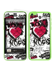 Skincover® iPhone 5C - Love & Rock