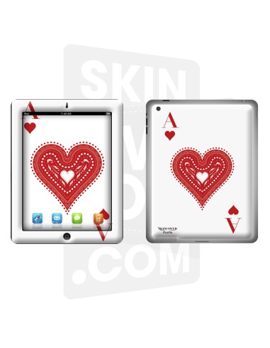 Skincover® Nouvel iPad / iPad 2 - Ace Of Heart