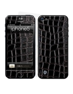 Skincover® iPhone 5 / 5S / 5SE - Croco Cuir Black