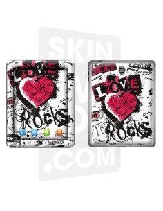 Skincover® Nouvel iPad / iPad 2 - Love & Rock