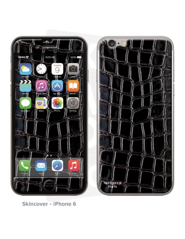 Skincover® iPhone 6/6S - Croco Cuir Black