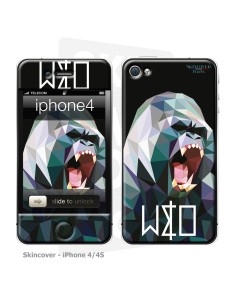 Skincover® iPhone 4/4S - Wild Life Gorilla By Wize x Ope