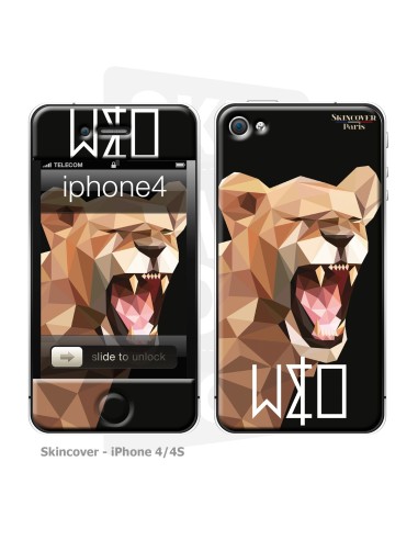 Skincover® iPhone 4/4S - Wild Life Lion By Wize x Ope