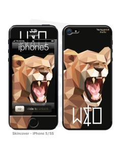 Skincover® iPhone 5 / 5S / 5SE - Wild Life Lion By Wize x Ope