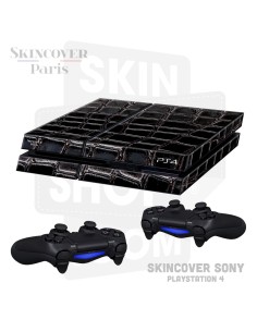 Skincover® Sony Playstation 4 - PS4 - Croco Cuir Black