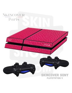 Skincover® Sony Playstation 4 - PS4 - Cuir Pink